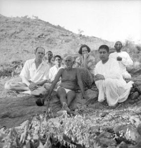 Bhagavan with devotees