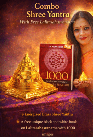 Combo Shree Yantra With Free Lalitasahasranama