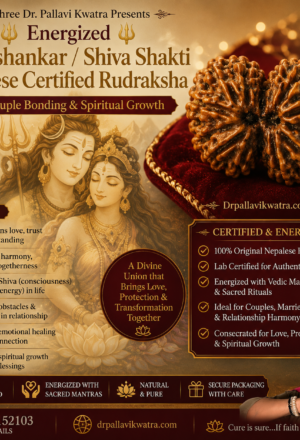 Energized Gaurishankar Rudraksha for Couple Bonding