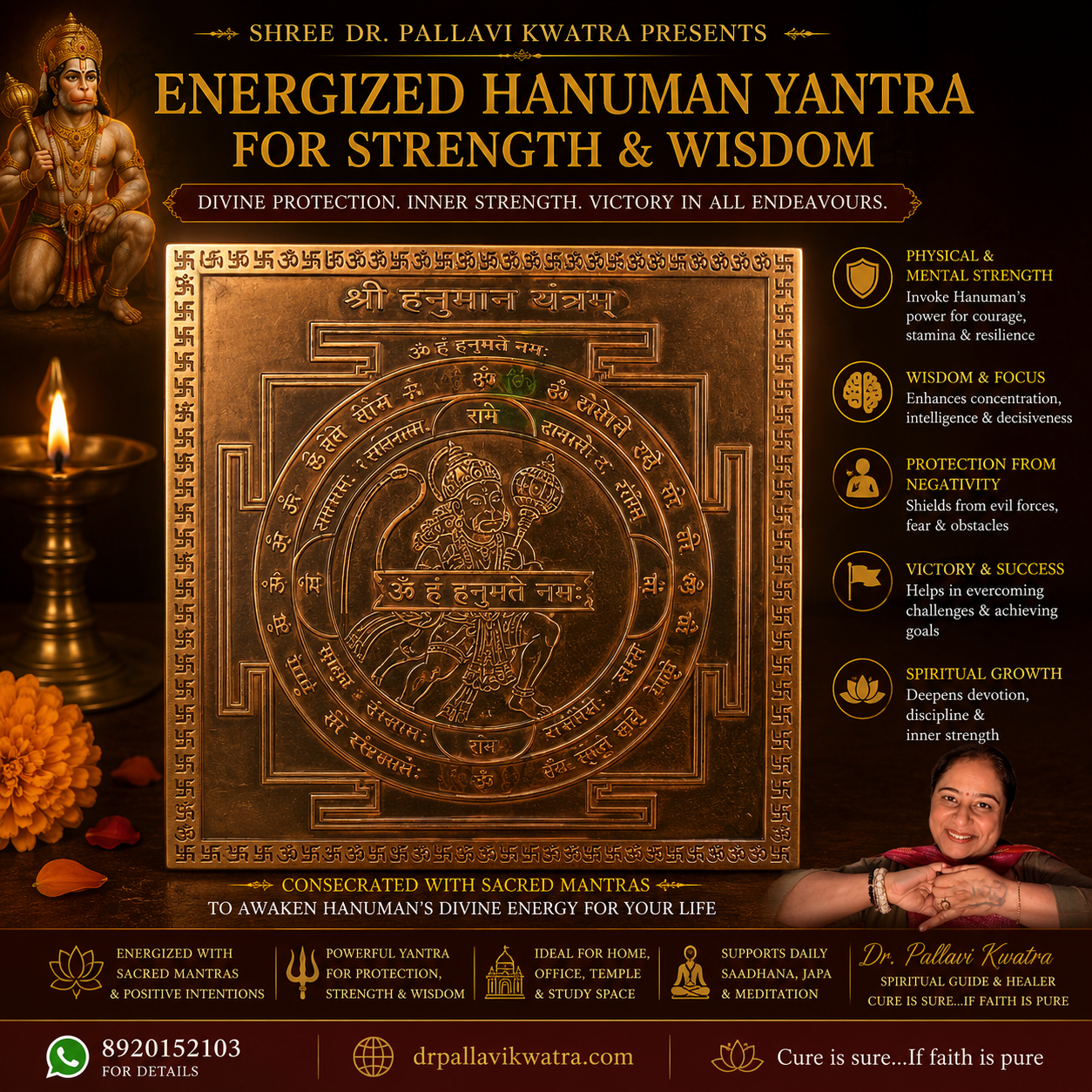 Energized Hanuman Yantra