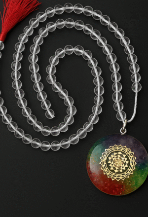 Energized Sphatik Shree Yantra Mala