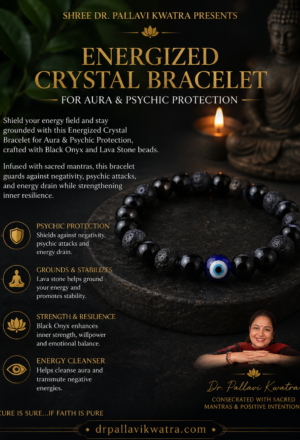 Energized Crystal Bracelet for Aura & Psychic Protection