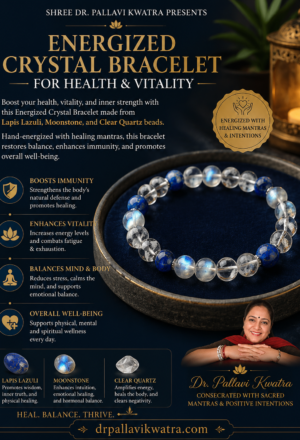 Energized Crystal Bracelet for Health & Vitality