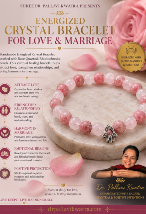 Energized Crystal Bracelet For Love & Marriage