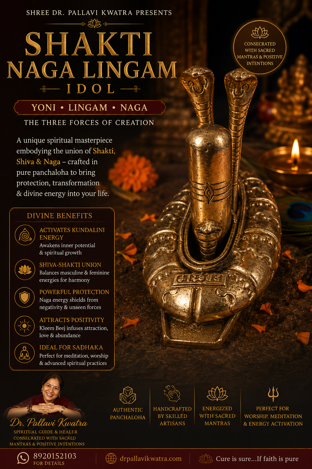 Shakti Naga Lingam Idol