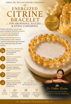 Energized Citrine Bracelet for Wealth & Success
