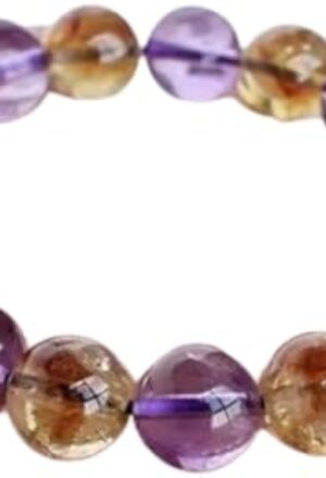 Energized Ametrine Clarity Power Bracelet for Emotion Balance