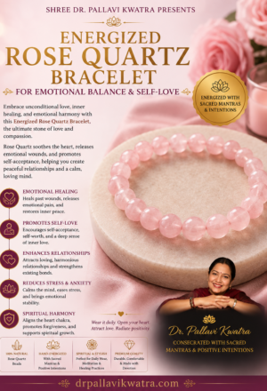 Energized Rose Quartz Bracelet for Emotional Balance
