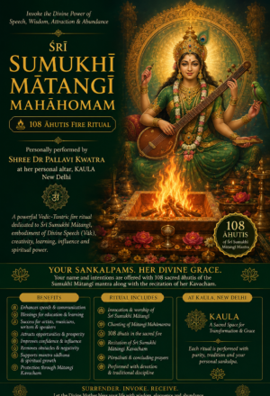 Sumukhi Matangi Mahahomam